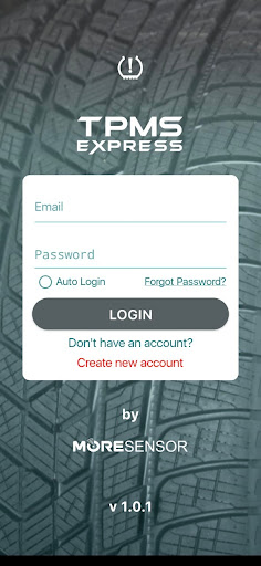 Android application TPMS EXPRESS screenshort
