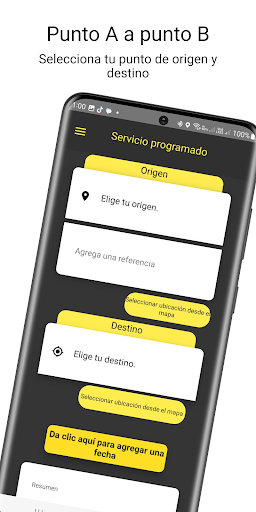 Tay App Transporte Screen 2