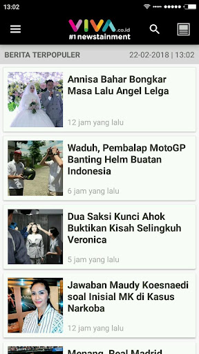 VIVA - Berita Terbaru - Streaming tvOne & ANTV 3.5.3 Screenshots 4