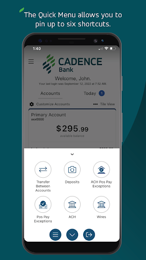 Allegro Cadence Bank Mobile Screen 2