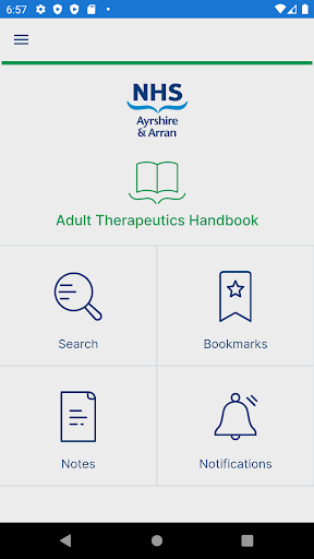 Android application NHSAAA Medicines screenshort