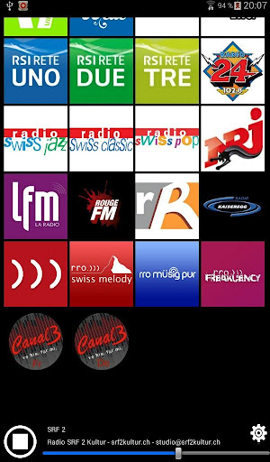 Swiss Radios Screen 2