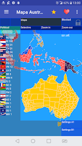 Imágen 1 Mapa de Australia y Oceanía android