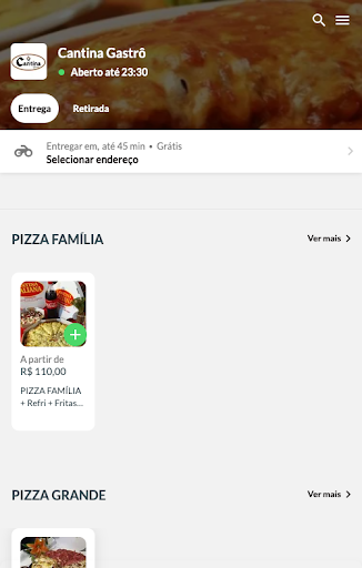 Android application Cantina Italiana screenshort