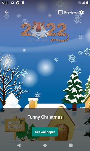 Funny Christmas Live Wallpaper Screen 2