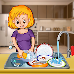 Cover Image of ダウンロード キッチンの掃除と食器洗い  APK
