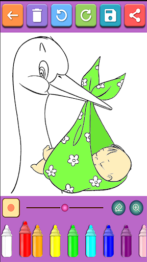 Kawaii Coloring Book Screen 3