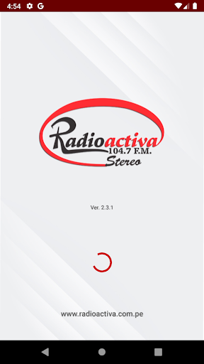 Android application Radioactiva 104.7 screenshort