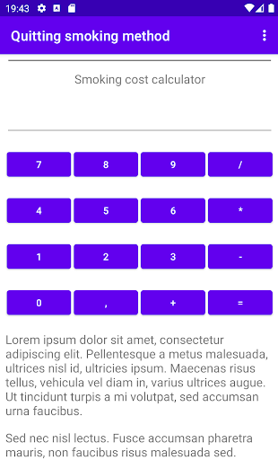 Quitting smoking method