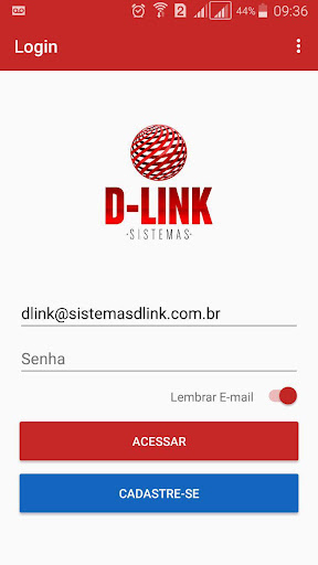 Android application Dlink Sistemas screenshort