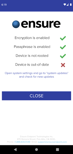 Ensure Verify Screen 2