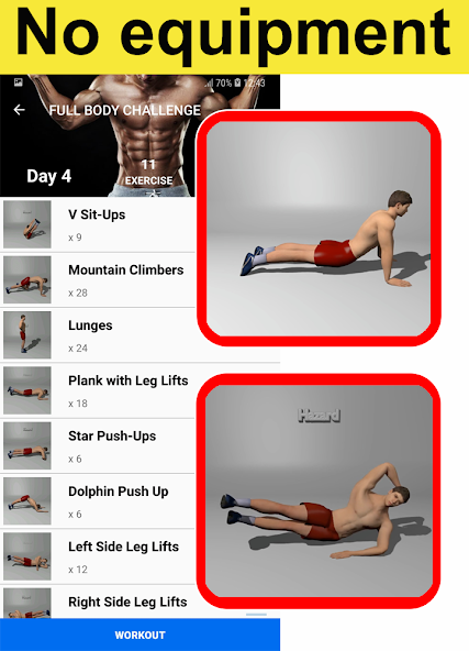 Home Workouts No Equipment Pro 113.26 APK + Mod (Paid for free / Patched) for Android