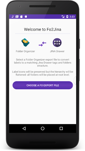Android application Fo2JINA (beta) screenshort