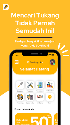 Android application KANGMAS Tukang Masyarakat screenshort