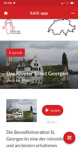 Android application Swiss Art in Sounds screenshort
