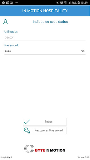 Android application BIM Hospitality screenshort