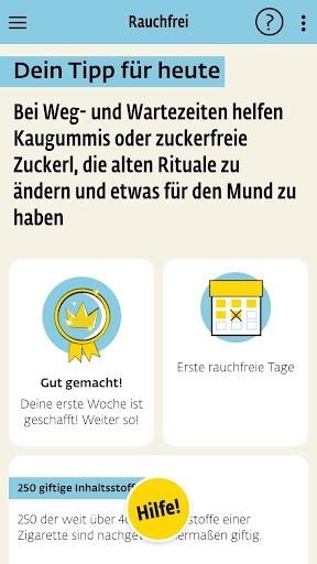 Die Rauchfrei App Screen 2