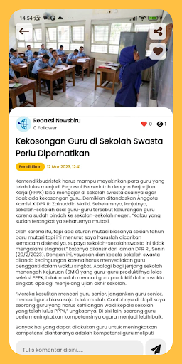 Android application Newsbiru screenshort