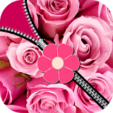 Pink Rose Zipper Screen icon