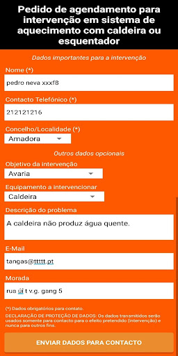 Android application Reparação de Caldeiras (LX) screenshort