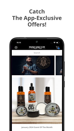 Android application Beard Care Club screenshort