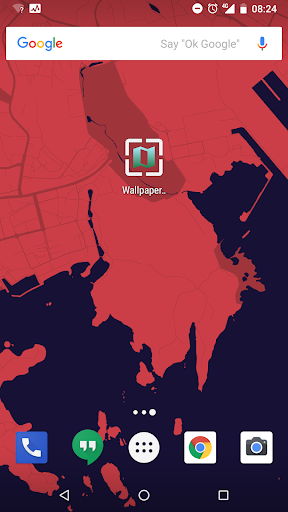 Android application Wallpaper Map screenshort