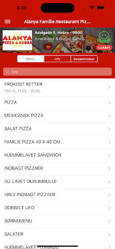 Android application Alanya Pizza Hobro screenshort