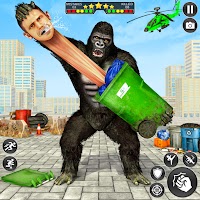 Gorilla City Rampage: Angry Animal Attack Game
