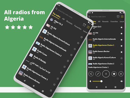 Android application Radio Algeria live screenshort