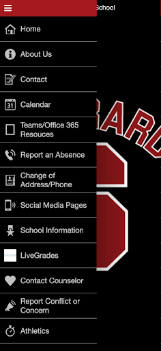 Sherrard Middle School App Screen 2