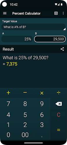 Percent Calculatorのおすすめ画像1
