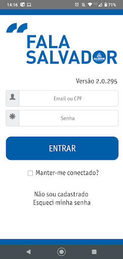 Android application Fala Salvador Cidadão screenshort