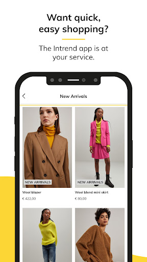 Android application Intrend screenshort
