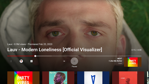 Screenshot of YouTube Music