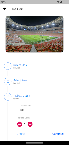 Sanad Tickets Screen 2
