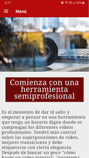 Cómo hacer y editar vídeos Screen 2