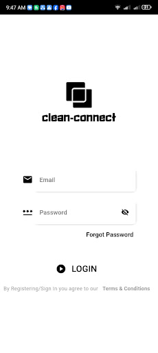 Android application clean-connect screenshort