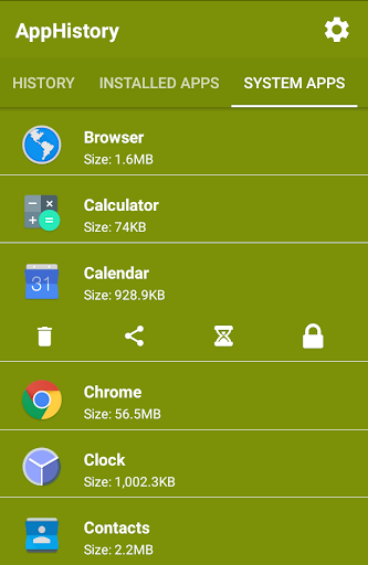 AppHistory Screen 3