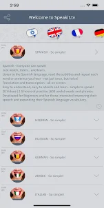 Speakit.TV | Speak Languages