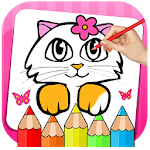 Cover Image of Descargar Kitty libro para colorear y juego de dibujo  APK