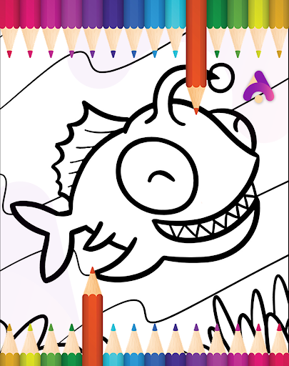 Fish Coloring Book For Kids