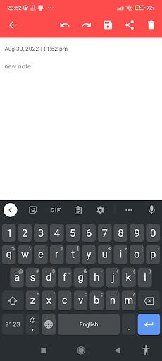 My Notes Screen 2