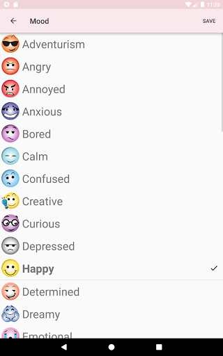 Screenshot of WomanLog Period Calendar