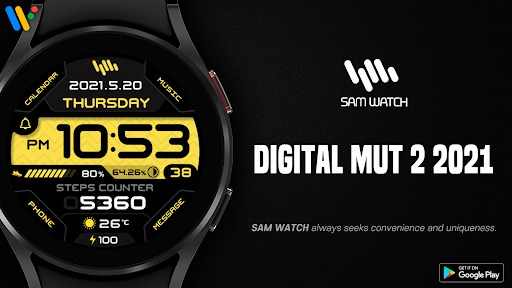 Android application SamWatch Digital Mut 2 2021 screenshort