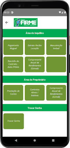 Firme Área Cliente Screen 2