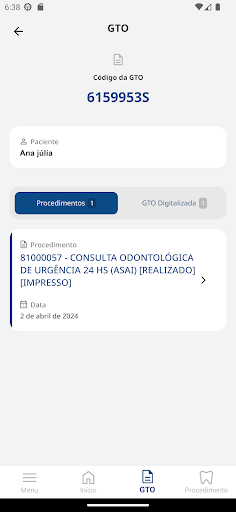 Aplicativo do Prestador Screen 2