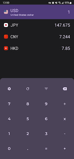 Android application JetCurrency:Currency Converter screenshort