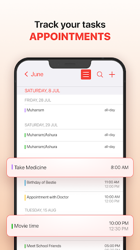 iCalendar: iOS Events, Planner Screen 3