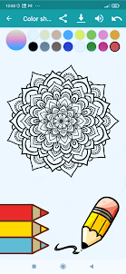 Mandala: Coloring - Drawing