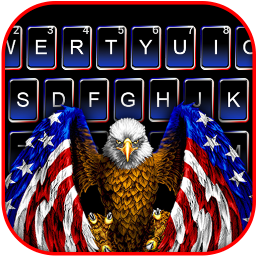 American Eagle Flag Keyboard T  Icon